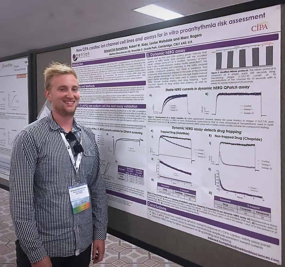 Implementation of a kinetic hERG Assay Protocol Using QPatch 48 1 Edd Washington poster 02Oct18