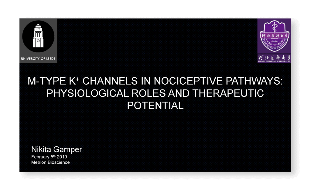 M type K channels in nociceptive pathways